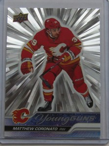 2023-24 Upper Deck #201 Matthew Coronato--Outburst Silver--Young Guns