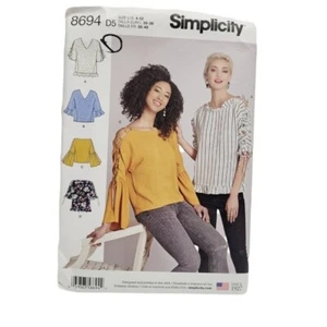 Simplicity 8694 D5 Patron de Couture Manque Hauts 2 Variations de Taille 4-12 Non Découpé - Photo 1 sur 5