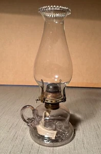 Antigua lámpara de aceite de dedo de San Lorenzo alrededor de 1880 con quemador perfecto de Reid - Imagen 1 de 9