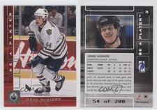 2001-02 ITG Be A Player Memorabilia Ruby /200 Janne Niinimaa #76