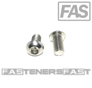 (25) 1/4-28X1/2" Button Head Socket Cap Screw Stainless Steel FINE THREAD - Picture 1 of 5