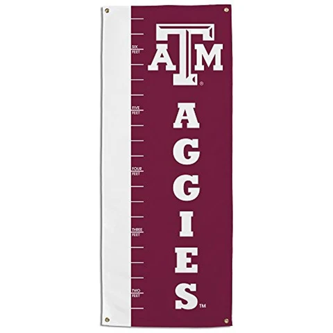 BSI PRODUCTS, INC. NCAA Texas A&M Aggies Growth Chart Banner, Maroon Cover