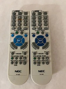LOT 2 NEC RD-469E REMOTE FOR NEC PROJECTOR M282X M322X M322W M402X - Picture 1 of 2