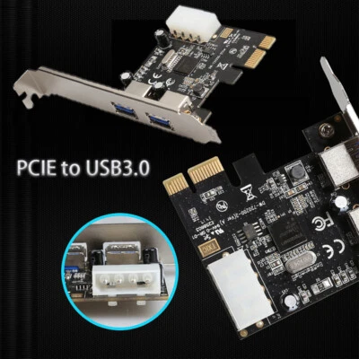 PCI-E To USB Card Expansion card PCI-E Sata Adapter Riser Card  PCIe Converter - Image 1 of 4