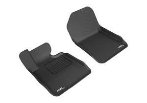Fit 2007-2013 BMW 328i 335i All Weather Floor Mat Front Set Kagu Black - Bild 1 von 5