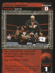 WWE: Clumsy Opponent [Played] card type Reversals Raw Deal Wrestling WWF - Picture 1 of 1