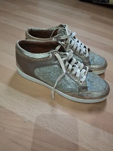 Jimmy Choo Miami Trainers In Champagne - Size UK 5 EU 38 - Picture 1 of 5