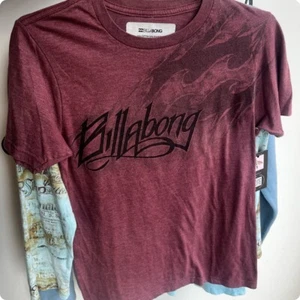 Vintage Y2K | Billabong Grunge Indie Sleaze Tattoo McBling Tee T Shirt | Small - Picture 1 of 2