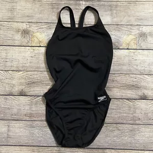 Speedo Women's Size 10/36 Black Solid Endurance Super Pro Swimsuit One Piece - Picture 1 of 8