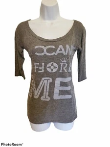 Wet Seal Women's T-Shirt Medium Gray You Can't Afford Me - Picture 1 of 9