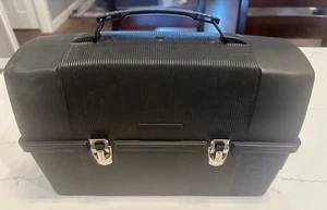 Vintage Gray Plastic THERMOS BRAND Dome Top Lunch Box W/ Stainless Steel Thermos - Picture 1 of 13