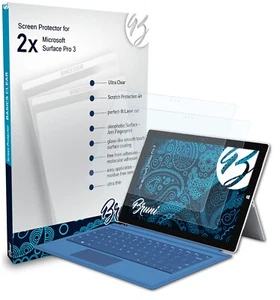 Bruni 2x Protective Film for Microsoft Surface Pro 3 Screen Protector - Picture 1 of 8
