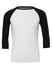 Canvas Herren Baseball T-Shirt UNISEX 3/4 SLEEVE BASEBALL T-SHIRT Neu CV3200