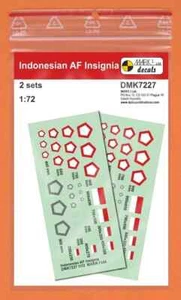 1/72 Decals: Indonesian AF Insignia (incl. low-vis) #DMK7227 : MARK1 - Picture 1 of 2