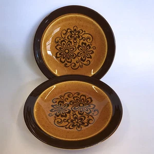 Dos platos de pan Homer Laughlin Gold Glade - Imagen 1 de 2