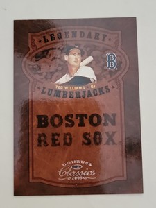 2005 Donruss Classics Legendary Lumberjacks /400 Ted Williams #LP-42 HOF