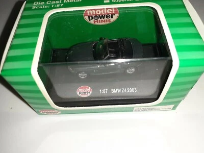 Model Power Minis 1/87 Scale BMW Z4 2003 Gray New FREE SHIPPING - Image 1 of 2