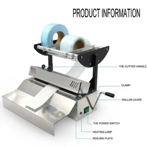 NEW Oral Dental Sterilization Bag Sealer Stainless Steel Sealer Tool - Picture 1 of 12
