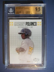 GREGORY POLANCO 2013 Rize Draft #47 BGS GEM MINT 9.5 Pirates  - Picture 1 of 1