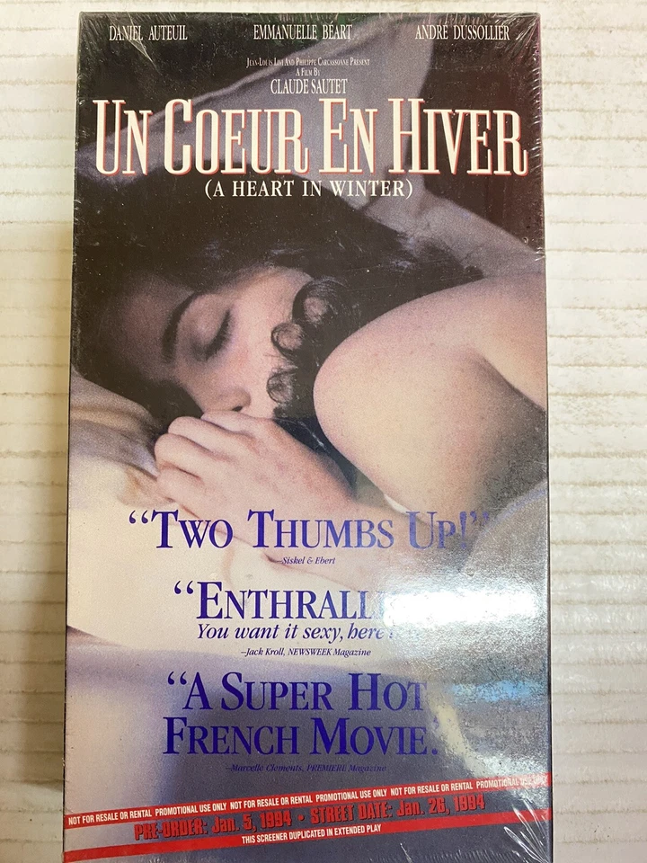 Un Coeur En Hiver (A Heart in Winter) VHS, 1994 Brand New Sealed Promo Screener - Image 1 of 1