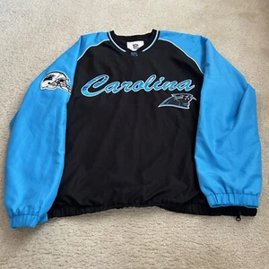 NFL Carolina Panthers Pull Over V-Neck Sweatshirt Size L -G-III Apparel - Picture 1 of 8