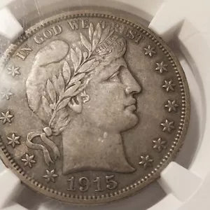 1915-D Barber Half Dollar NGC xf 40 - Picture 1 of 5