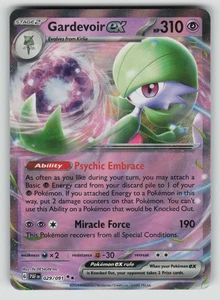 Gardevoir ex - Doble Raro SV: Paldean Fates 029/091 casi nuevo - Imagen 1 de 2
