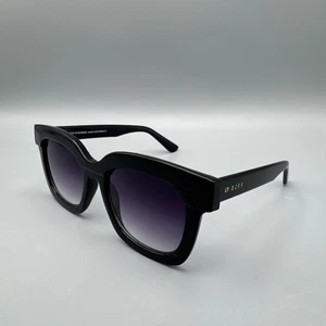Occhiali da sole oversize Diff Eyewear Makay montatura nera lenti sfumate viola - Foto 1 di 11