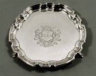 English Sterling Silver Tray   1733 CHARLES HATFIELD / ROYAL GOLDSMITH