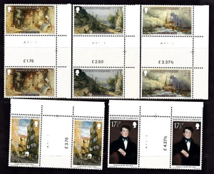 GUERNSEY #213-217 MNH GUTTER PAIR PAINTINGS BY PETER LE LIEVRE (CHRISTMAS ISSUE) - Bild 1 von 1