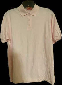 Vintage 90s Lindsey-Blake Pink Polo Shirt Large Size Small Oversized - Bild 1 von 12