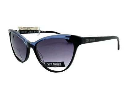 NEW Steve Madden Smokin 53.16.135 Black Women’s PETITE Sunglasses Frames - Image 1 of 4