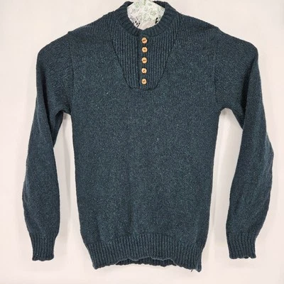 Винтажный REI свитер мужской средний высокий шерсти нейлона пуловер на открытом воздухе сделано в США MT - Изображение 1 из 4