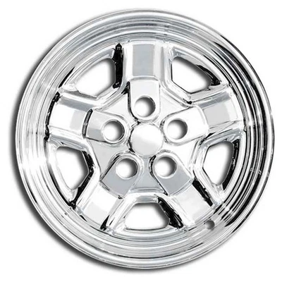 Cubiertas de revestimiento de rueda Premium FX cromadas de 16 pulgadas (juego de 4) para Jeep Patriot 2007-09 Foto 1 de 4