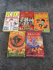 Childrens Books Bundle x 5 KS2 Reading Story Fiction Home Schooling B1 - Picture 1 of 17