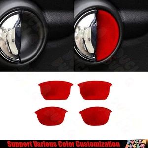 For Mini Cooper Clubman F54 2016-2022 Red Suede Inner Door Bowl Cover Trim 4PCS - Picture 1 of 7