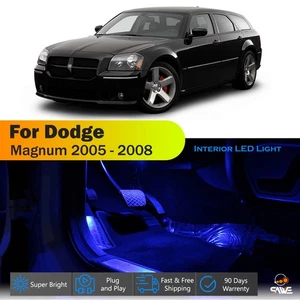 11 x For 2005 - 2008 Dodge Magnum Interior LED Lights Bulb Package Kit - Blue - Picture 1 of 9
