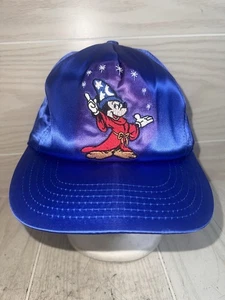 Rare Vintage MCM Disney Fashions Sorcerer Mickey Mouse Strap Back Fantasia Hat - Bild 1 von 11