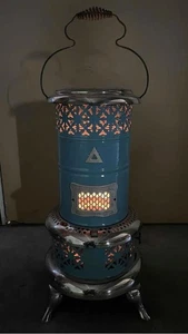 Antik Rotkehlchen Ei blau Emaille 630 Perfektion Öl Kero Stube Kabine Heizung Ofen - Bild 1 von 24