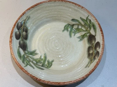 Williams Sonoma Jardín Potager 10" Cuenco de pasta individual - ACEITUNAS NEGRAS Foto 1 de 2