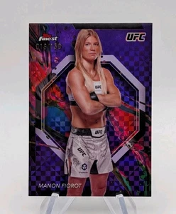 Manon Fiorot 2024 Topps Finest UFC #41 Purple Checkerboard Refractor #d/150 - Picture 1 of 2