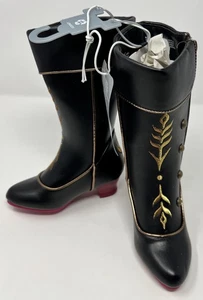 Disney Frozen Prinzessin Anna Kostüm Cosplay Stiefel Mädchen Größe 7/8 - Bild 1 von 5