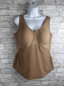 New Honeylove LiftWear Tank Size 2X Nude Beige Padded Shapewear Cami Slimming - Picture 1 of 17