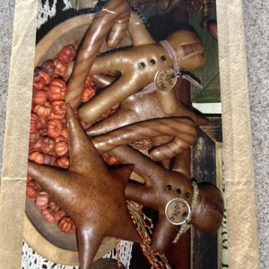 GINGERBREAD BOYS Primitive Folk Art Sewing Pattern ONLY, 8.5” - Picture 1 of 5