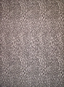 BLACK, WHITE AND GRAY FAUX LEOPARD FUR PREPASTED VINYL WALLPAPER # YH1370 - Picture 1 of 3