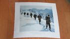 RARE WW2 German Army Poster: Snow SkiJagers Troops on March