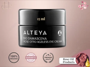 Alteya Bio Rose Otto Ageless Eye Cream 15ml – Hydrating & Brightening Care - Picture 1 of 16