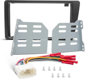 Kit de tablero de instalación de radio estéreo 2 DIN con arnés de cables para Honda Civic 2001-2005 - Imagen 1 de 8