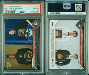 PSA 10 Ronald Acuña Jr./Shohei Ohtani 2023 Topps Now #OS29 Offseason Dodgers - Imagen 1 de 3