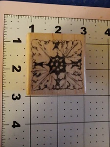 Sello de montaje de madera de goma Halloween arco gótico arquitectura negra diadema remolino - Imagen 1 de 6